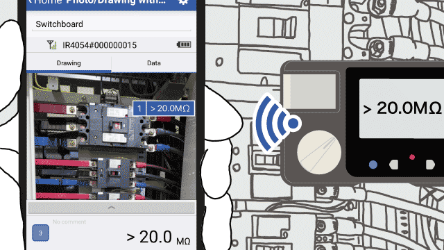 年次点検の絶縁抵抗測定